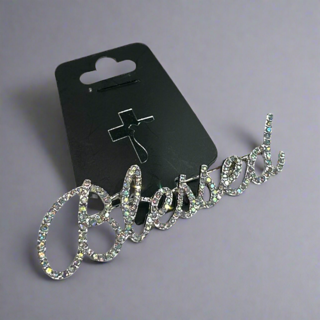 Sliver Blessed Diamond Pin