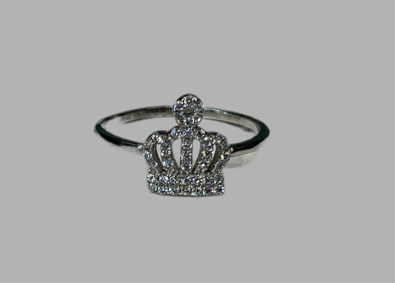 Silver Thin Diamond Crown