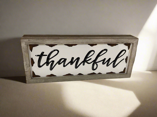 Thankful small wall decor