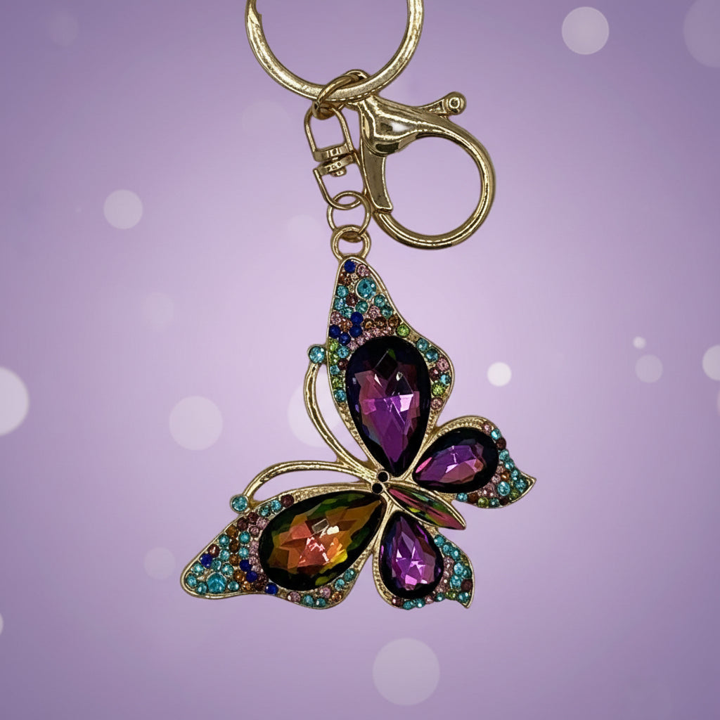 Keychains: Jeweled Butterfly
