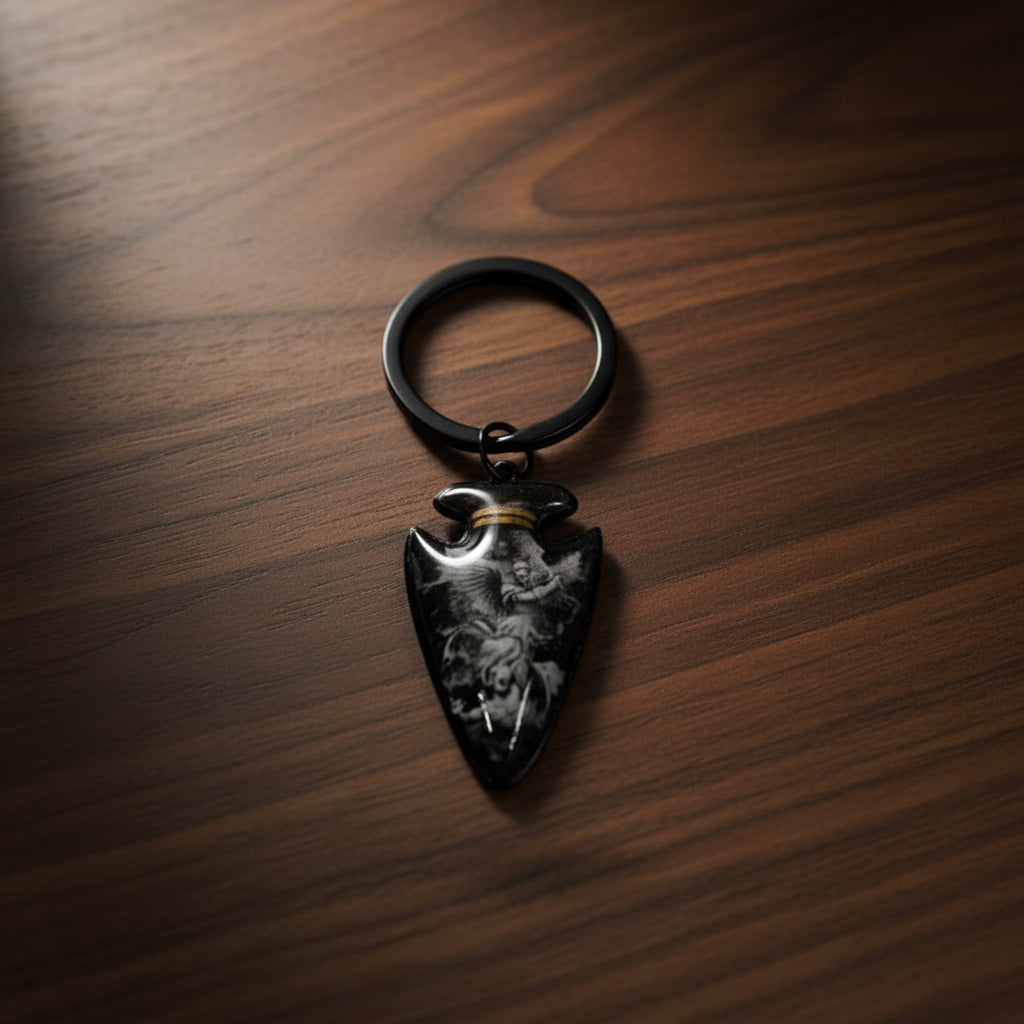 Keychain: Archangel Slaying Demon