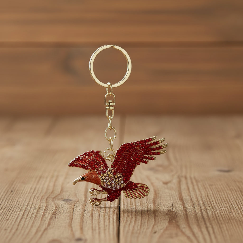 Keychain: Jeweled Eagle