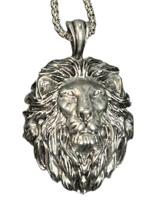 Silver 3D Lion