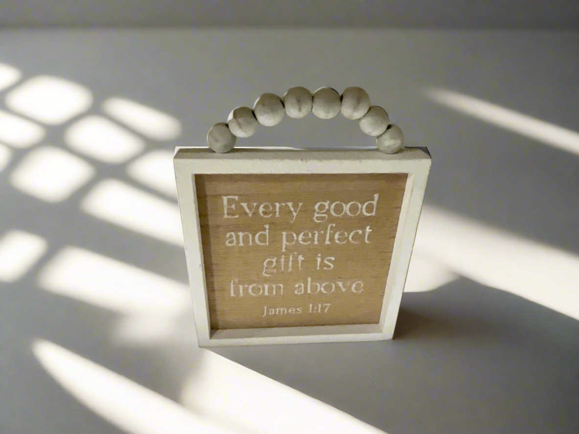 Wood hanging signs small wall decor