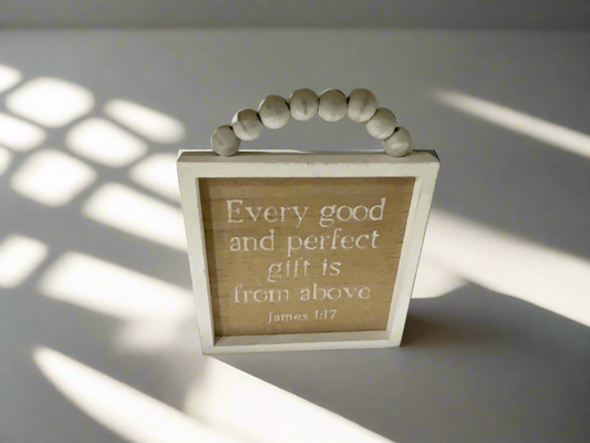 Wood hanging signs small wall decor