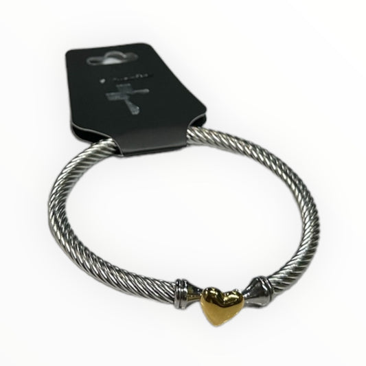 Sliver Heart Bangle