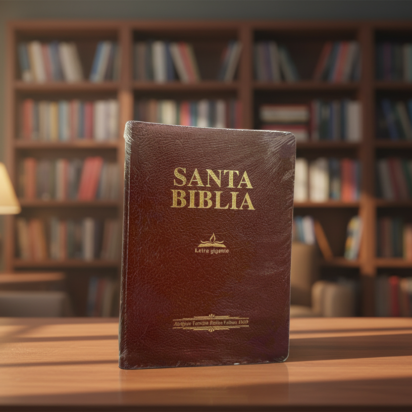 RV 1960 Burgundy Santa Biblia Letra Gigante