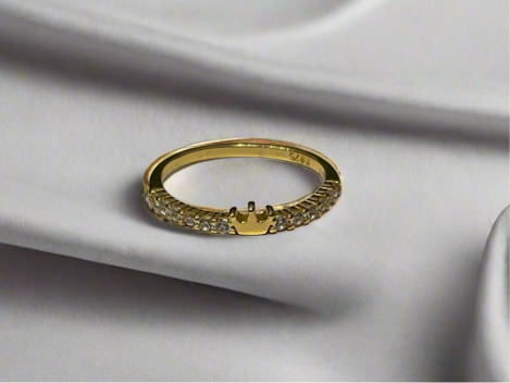 Gold Thin Small Crown