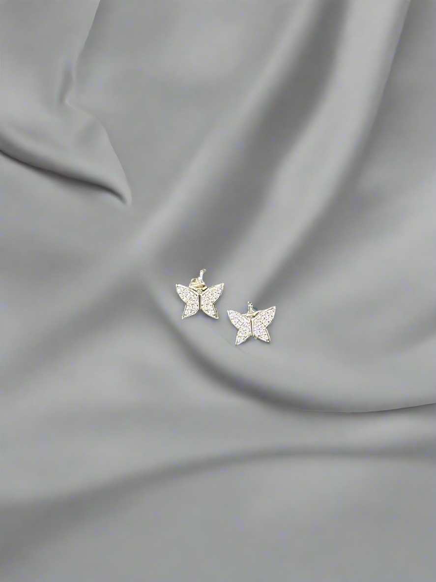 Butterfly Diamond Studs