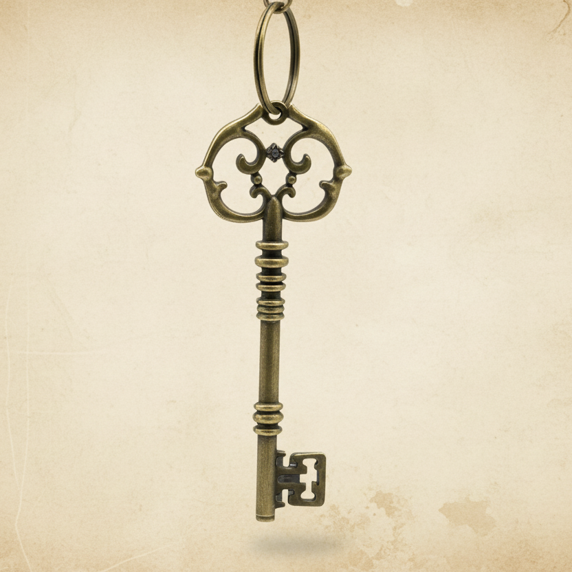Keychain: Bronze Key