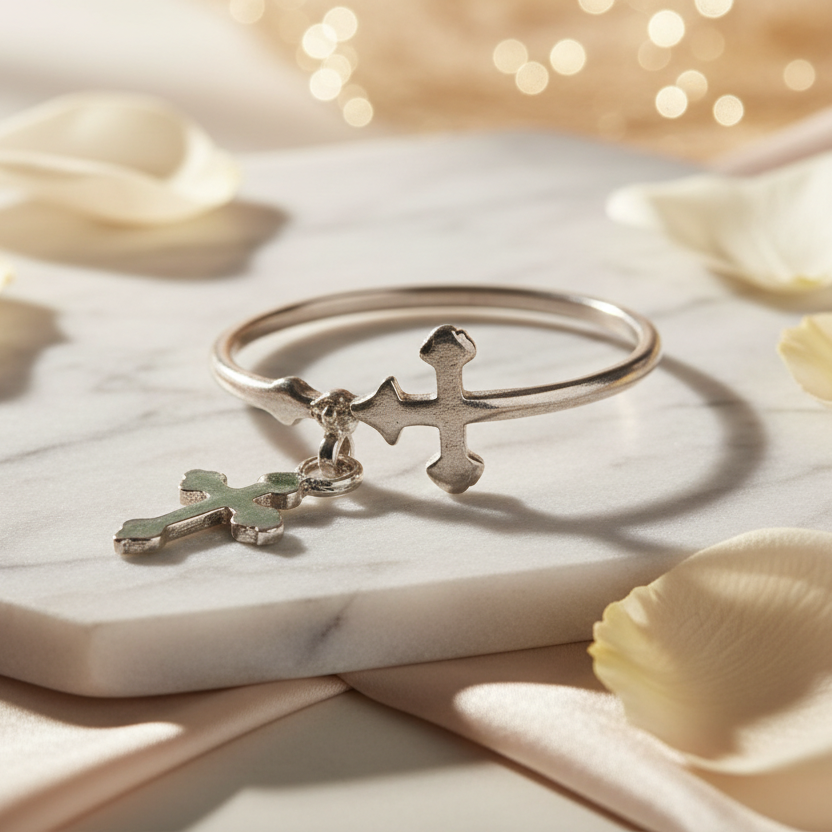 Ring: Double cross design