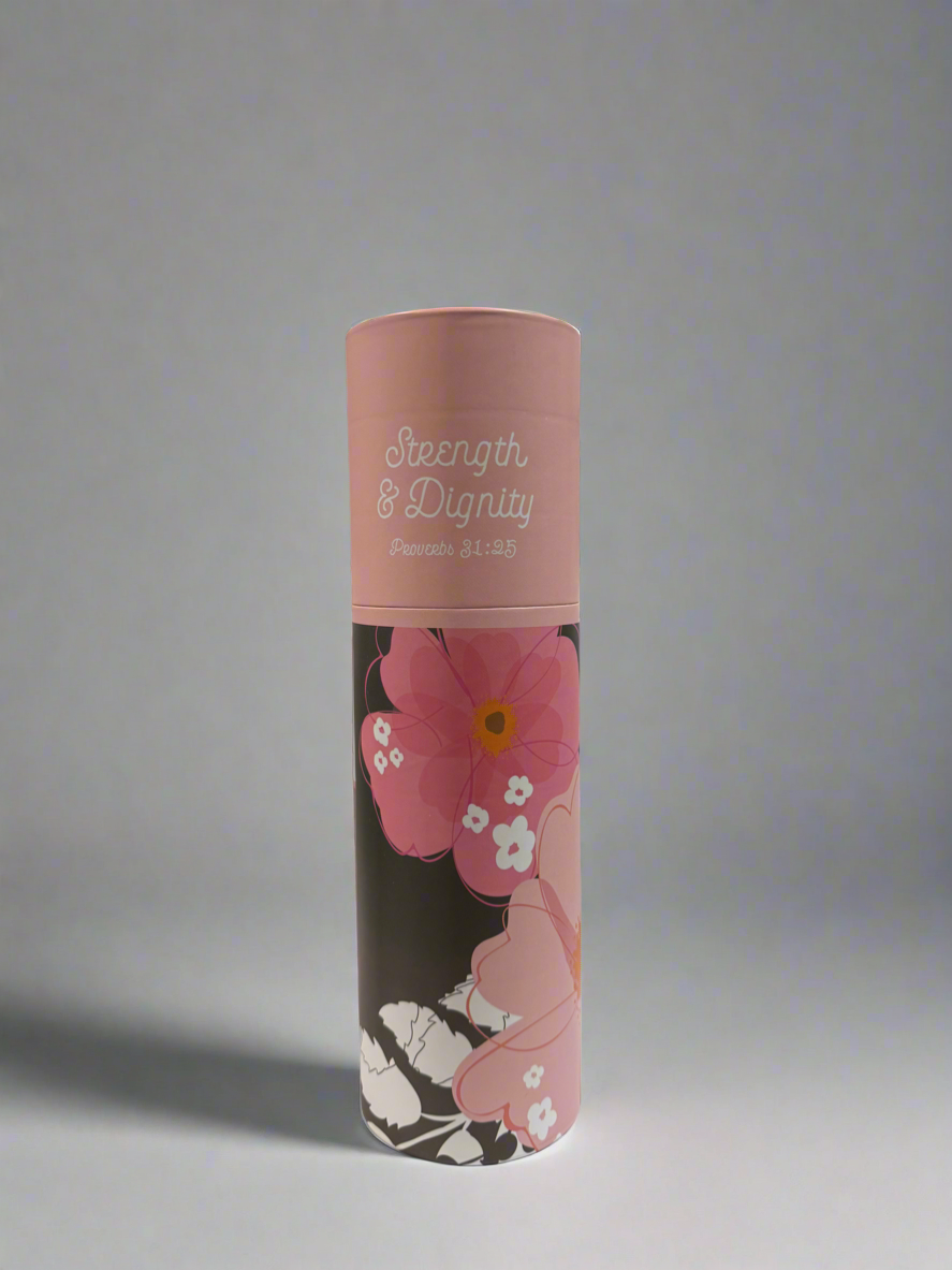 Strength & Dignity Glass Water Bottle