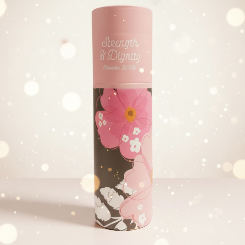 Strength & Dignity Glass Water Bottle