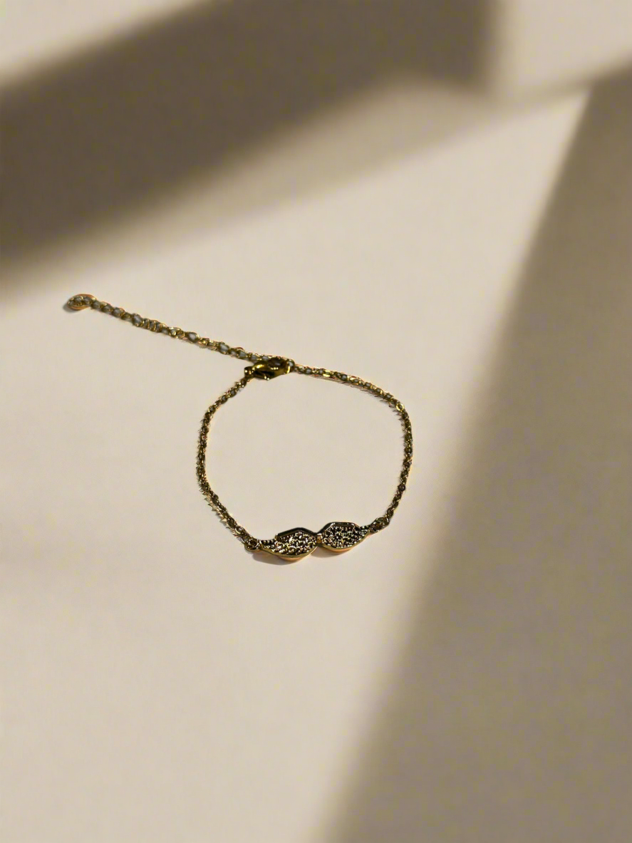 Gold Angel Wing Anklet