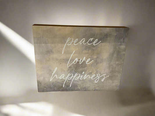 Peace love happiness