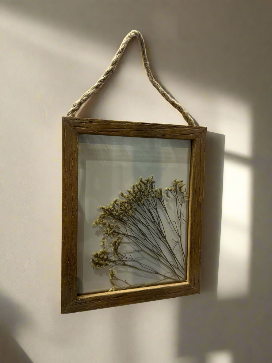 Glass Dried flower frame