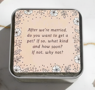 Cards: 88 Great Conversation Starters For Engaged Couples