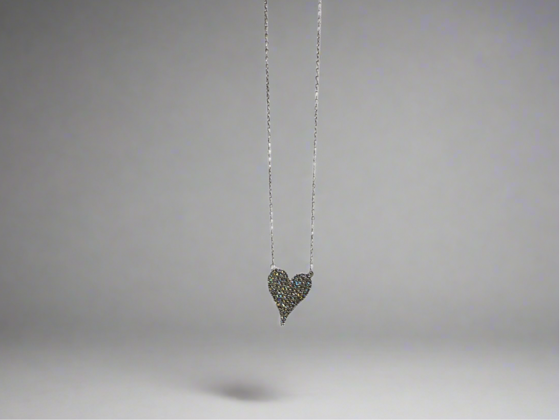 Diamond Large Heart Necklace