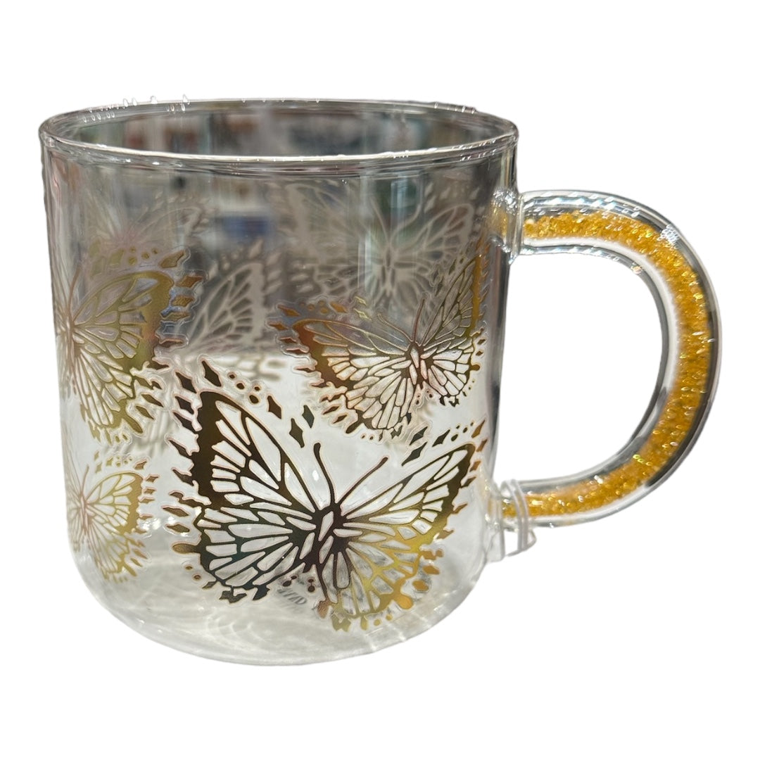 Butterfly Glass Cup