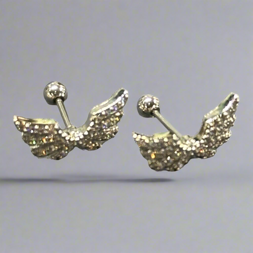 Cartilage Angel wing earrings