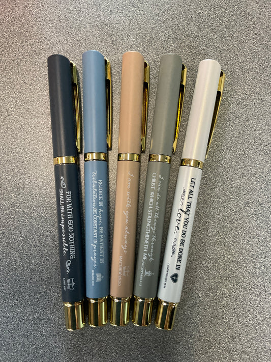 Pen: Gold Hardware with Verses