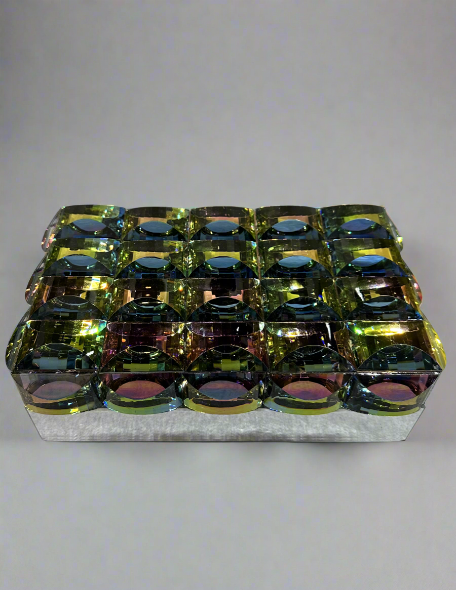 Glass jewelry box