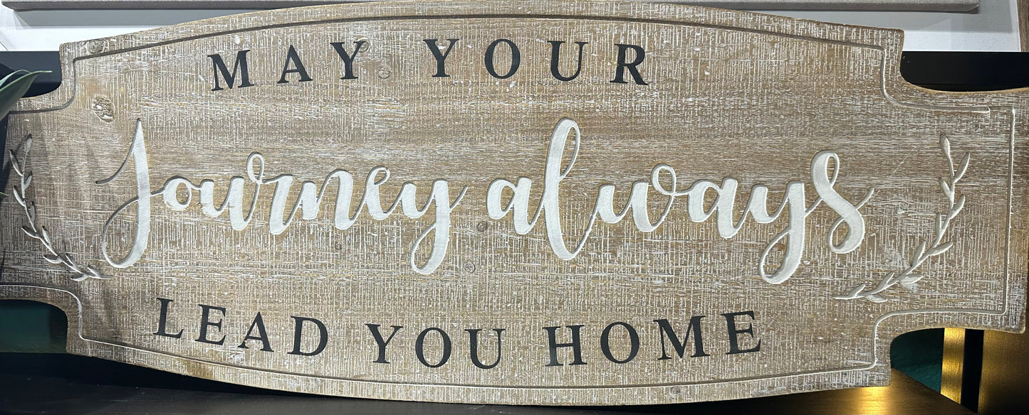 May your journey always wall decor