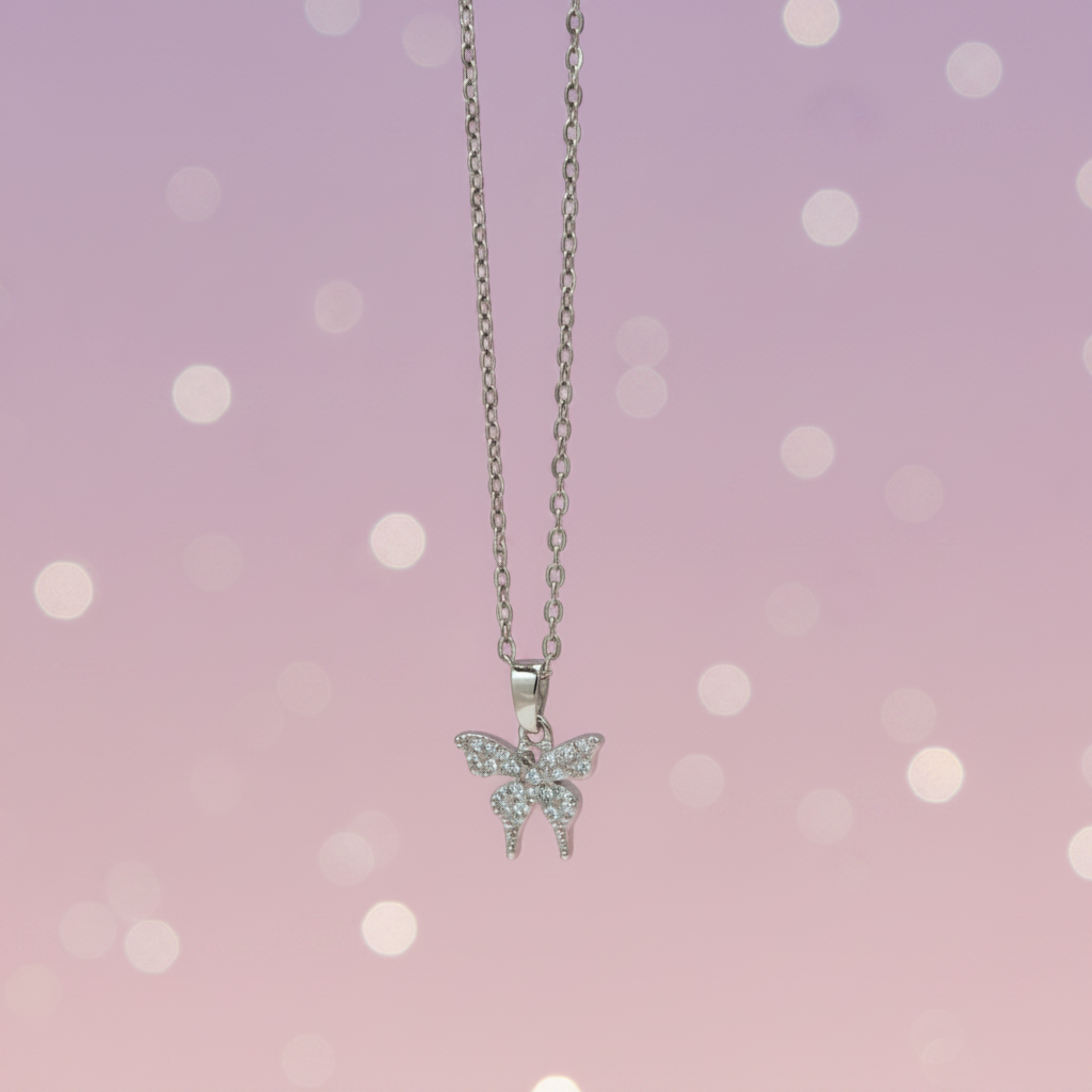 Necklace: Silver Butterfly