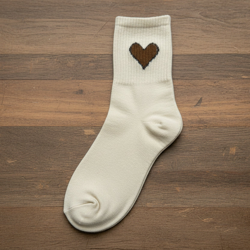 Socks: Heart design