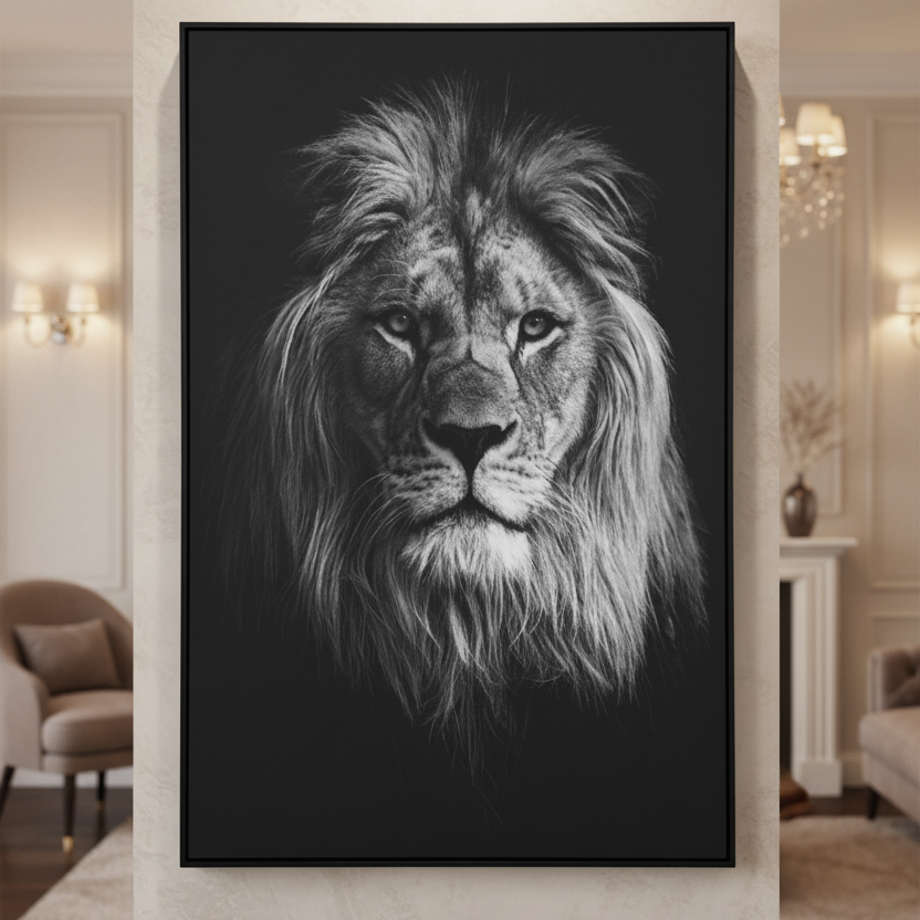 Wall Decor: Lion Frame