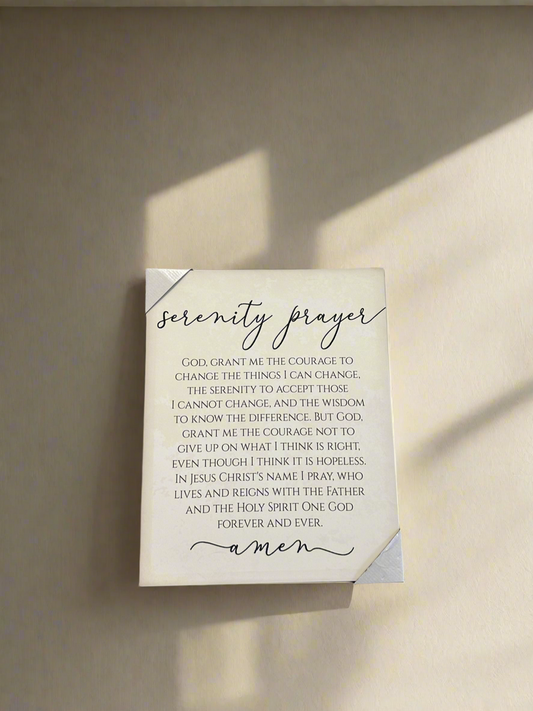Serenity prayer large canvas wall decor