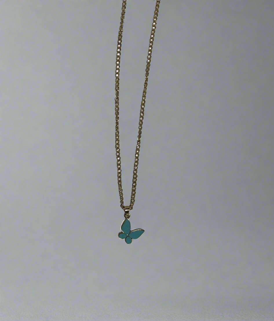 Color Butterfly Necklace