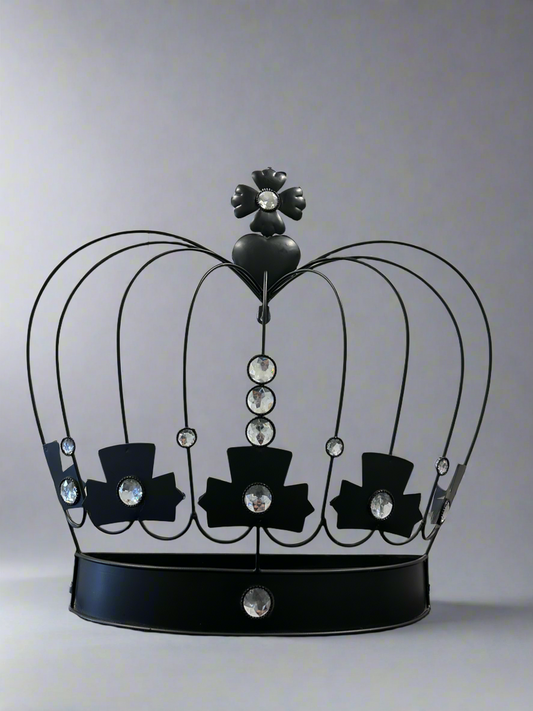 Black iron crown with jewels