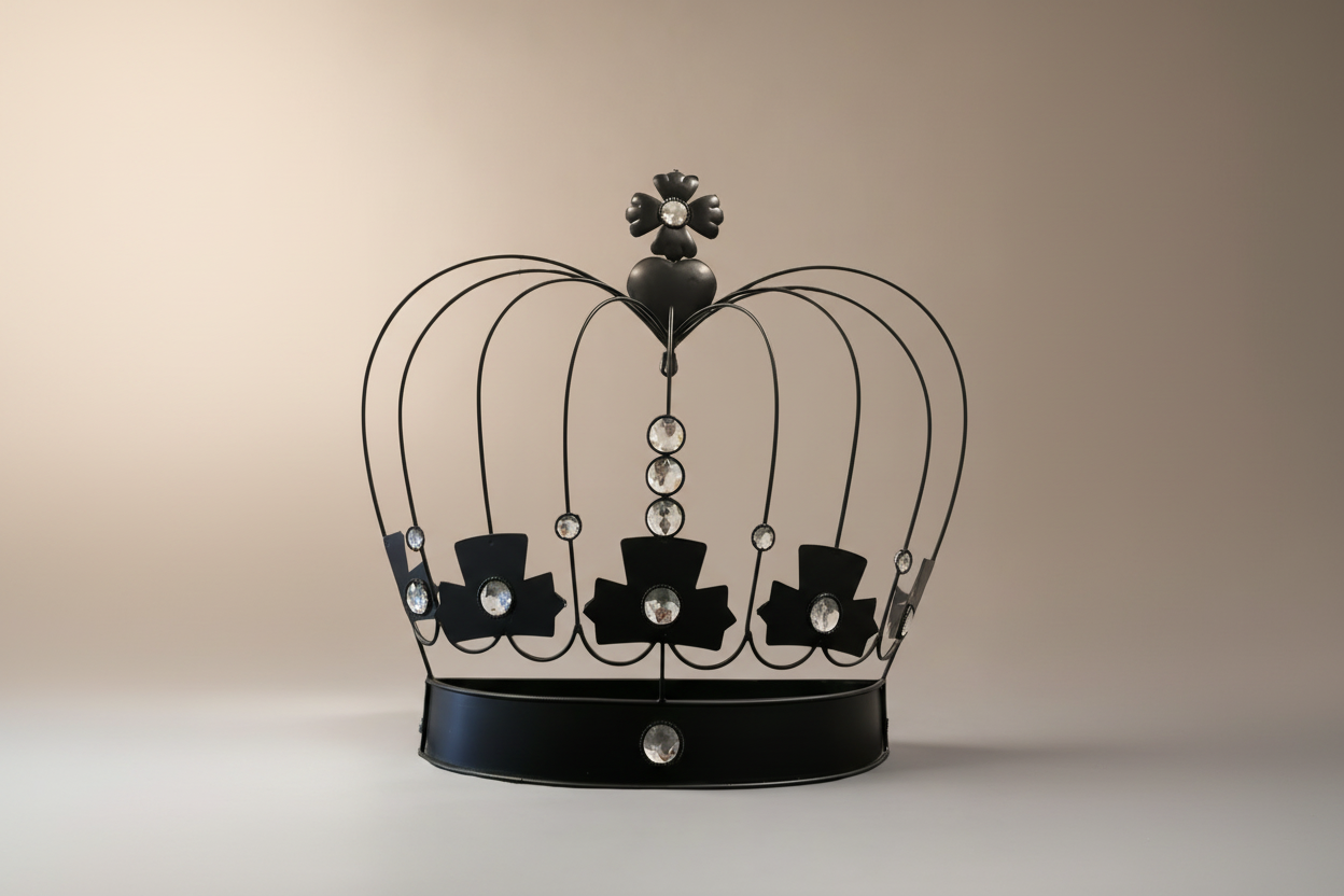 Black iron crown with jewels