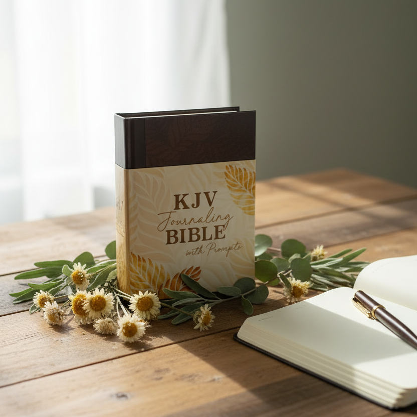 KJV Journaling Bible with Prompts