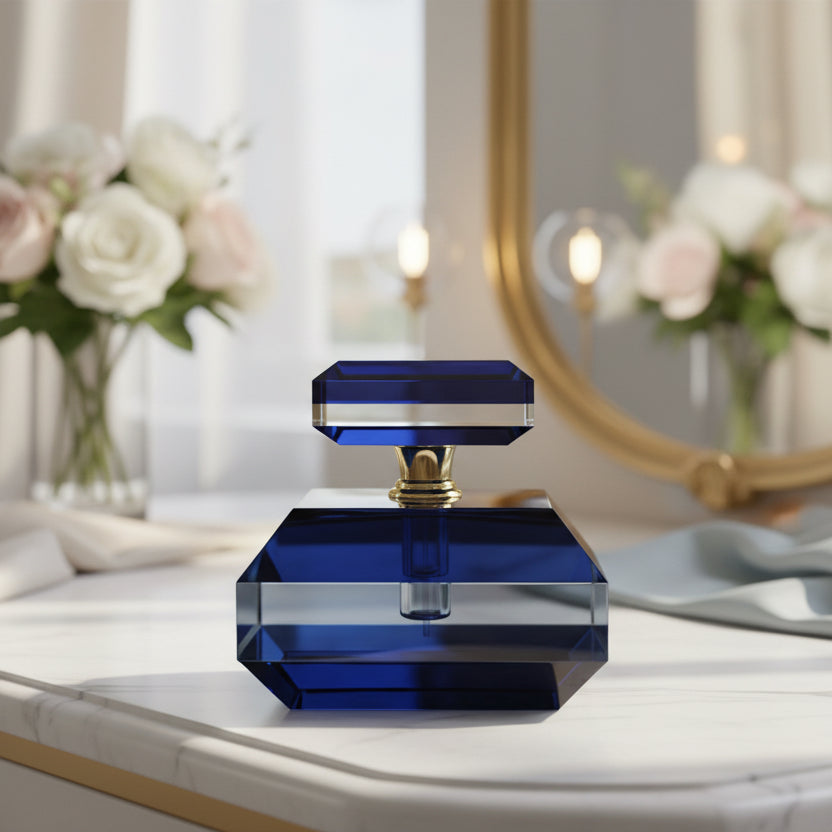 Anointing oil: Blue square top crystal healing oil