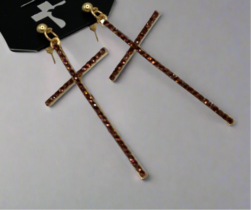 Cross earrings