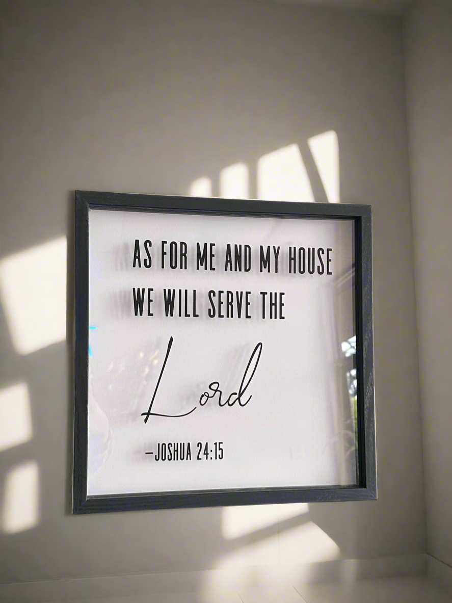 “As For me and my house…” Wall decor