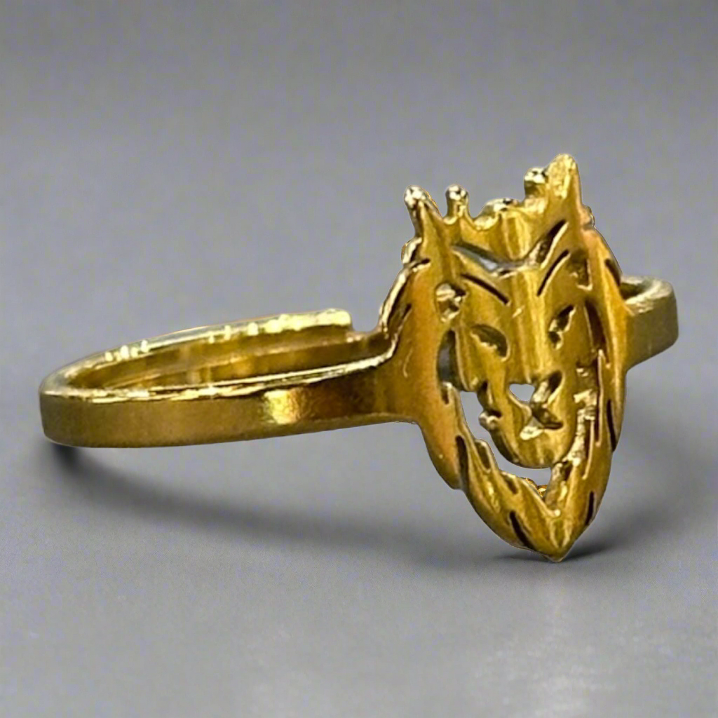 Lion flat head ring