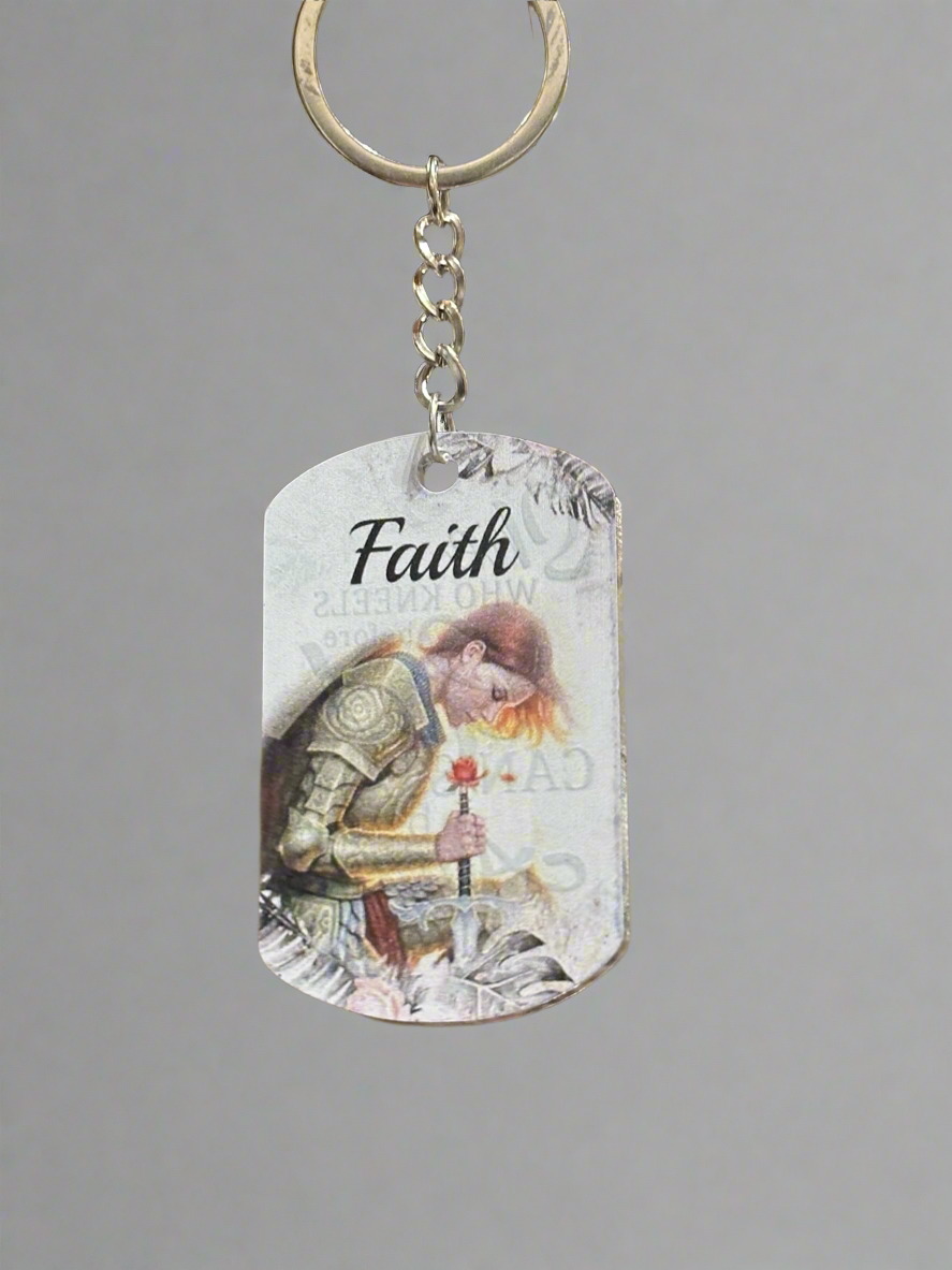 White Faith Plaque Verses