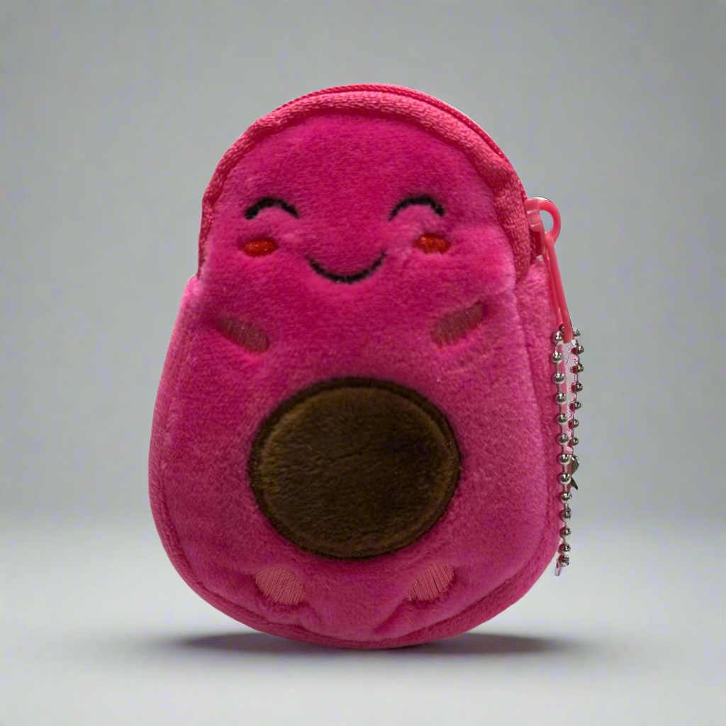 Avocado plush coin keychain