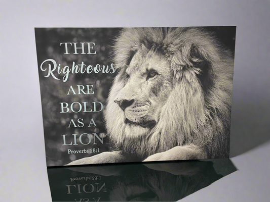 The Righteous are Bold as a Lion Frame