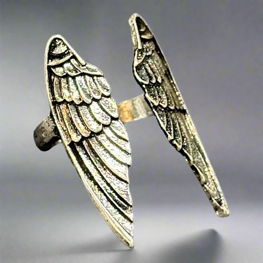 Silver wing rings