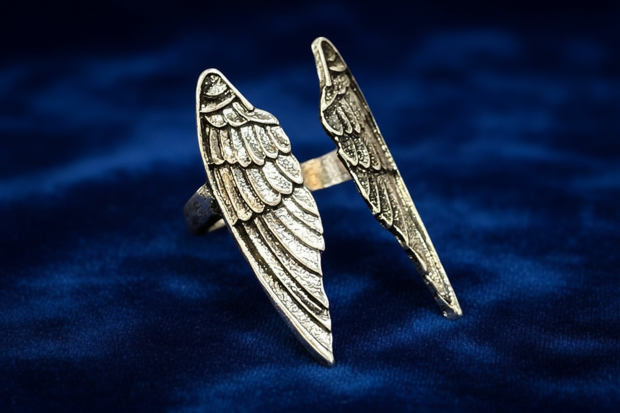 Silver wing rings