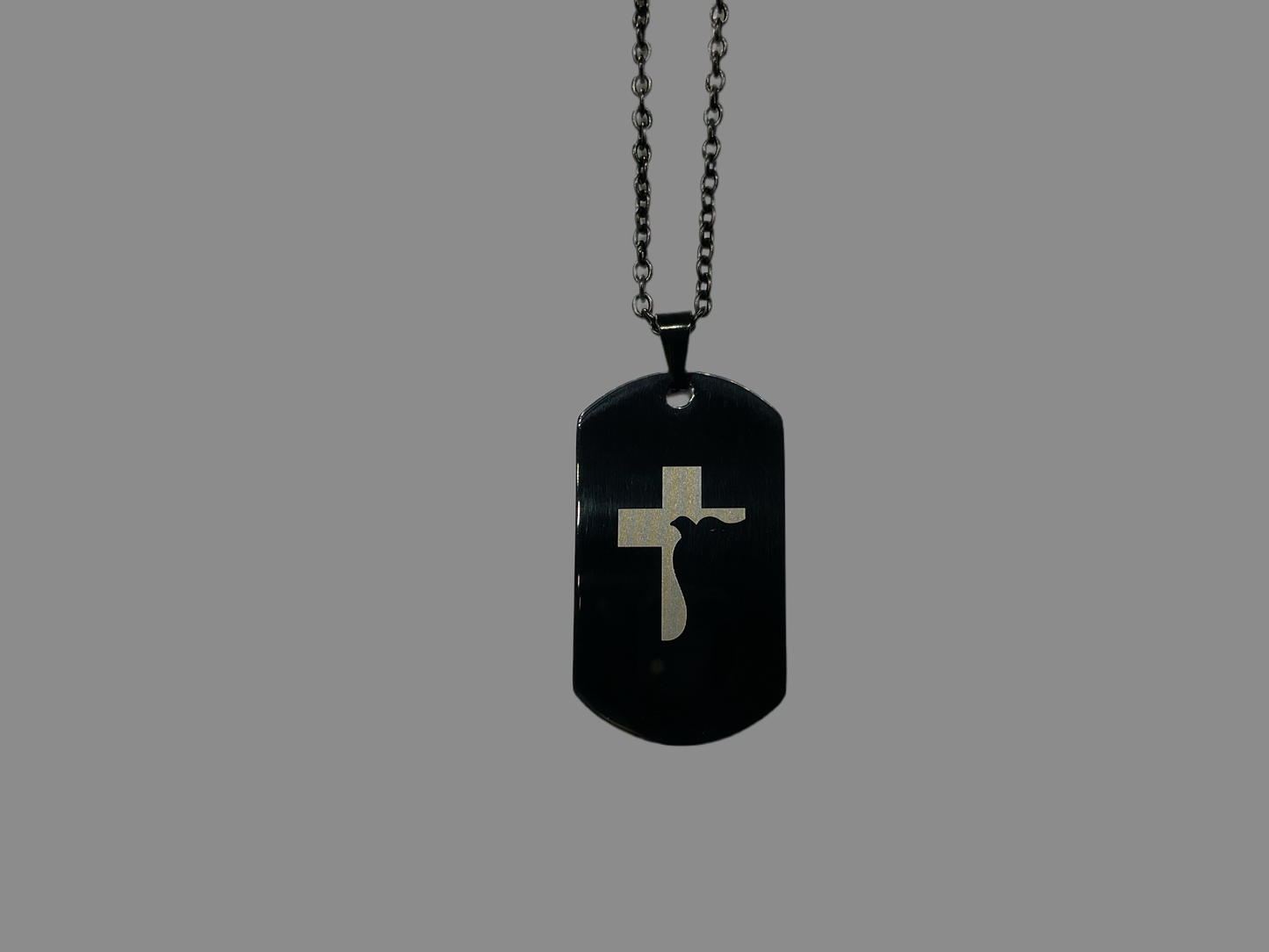 Black Faith Logo Necklace It is Finished