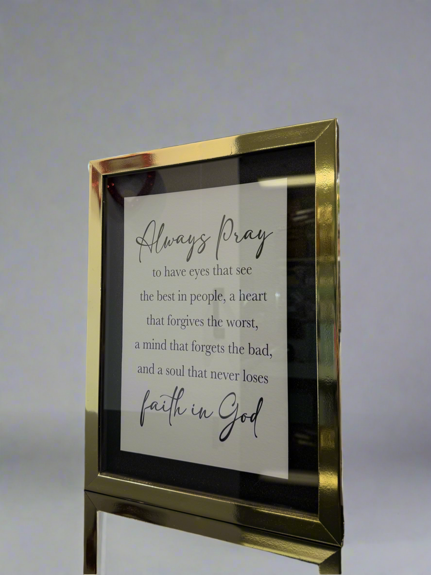 Always Pray Frame