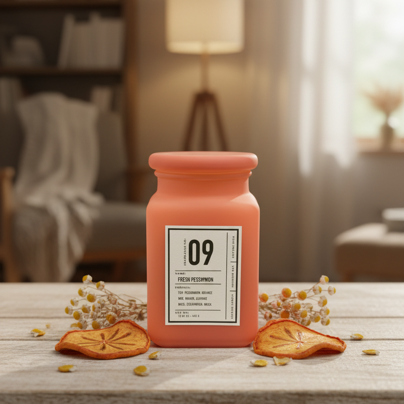 Fresh Persimmon Fragrance No. 9 candle