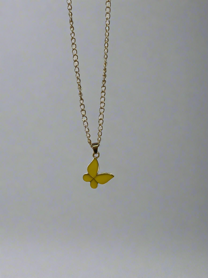 Color Butterfly Necklace