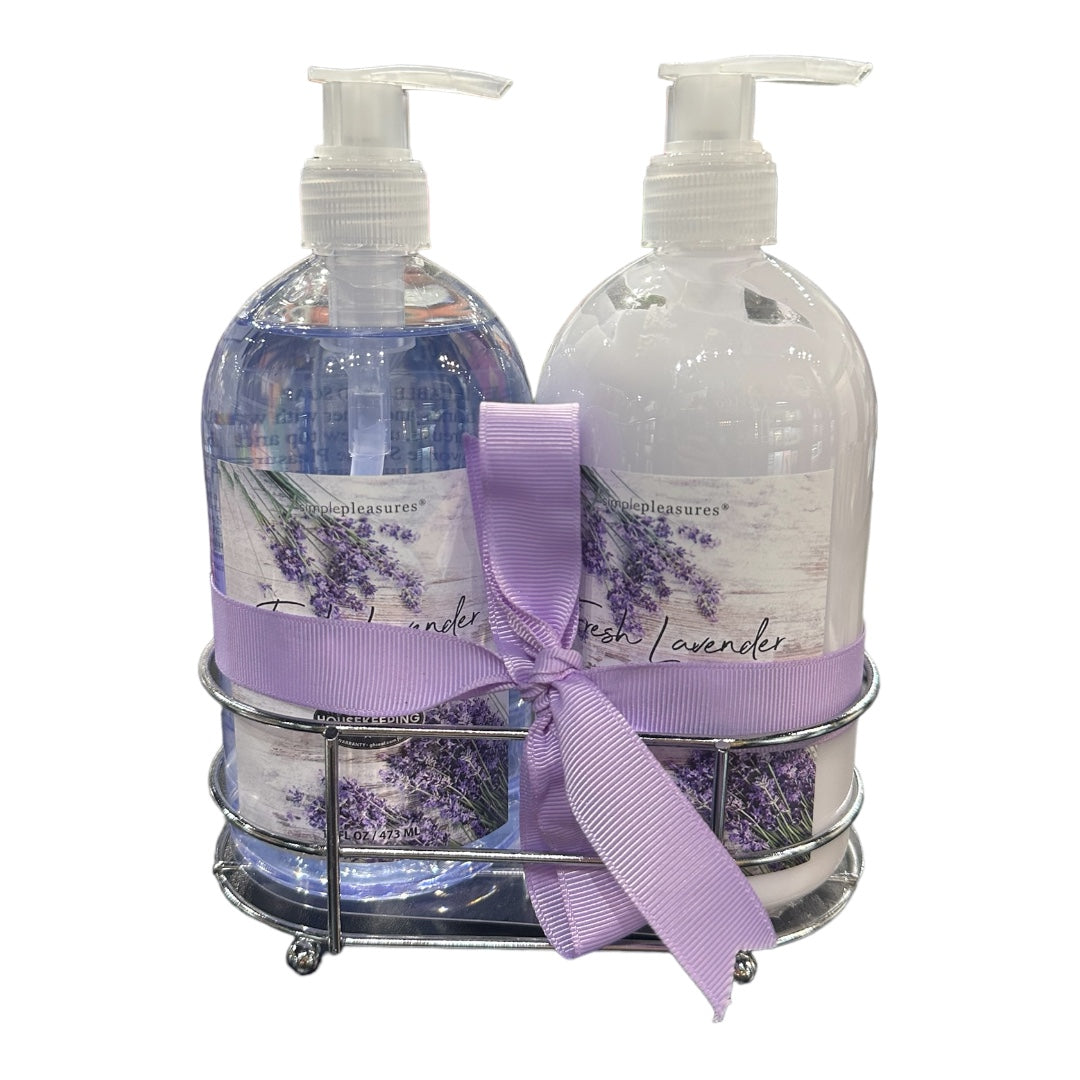 Lavender soap and lotion set