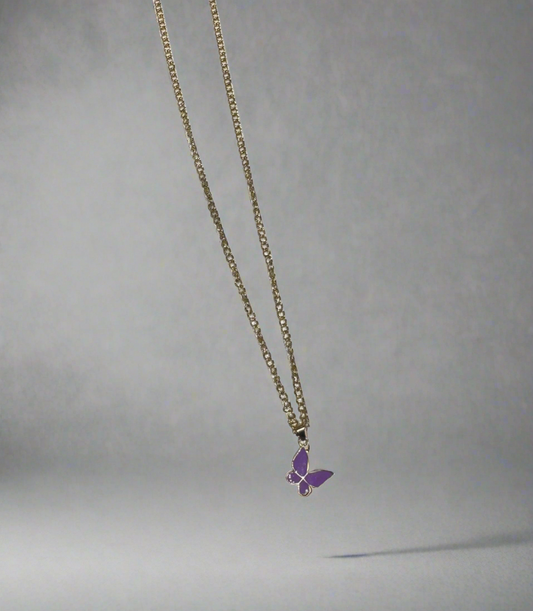 Color Butterfly Necklace
